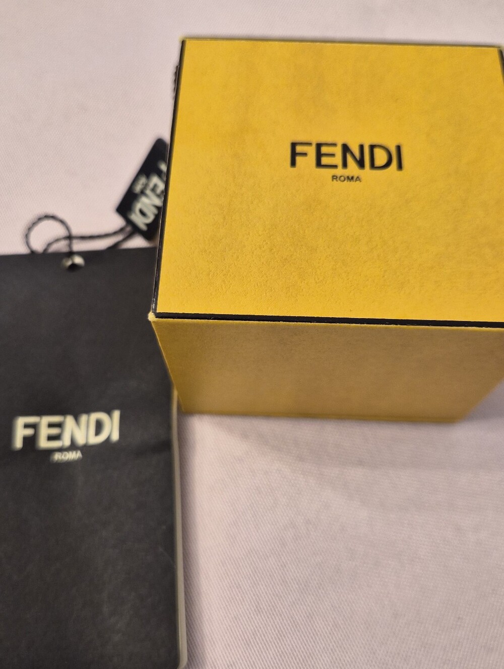 Fendi FF Logo Gold-Tone Stud Earrings - Picture 8 of 8